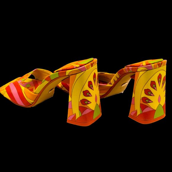 ZARA Printed High Heel Sandals Multi-Color | NWT - Picture 4 of 6